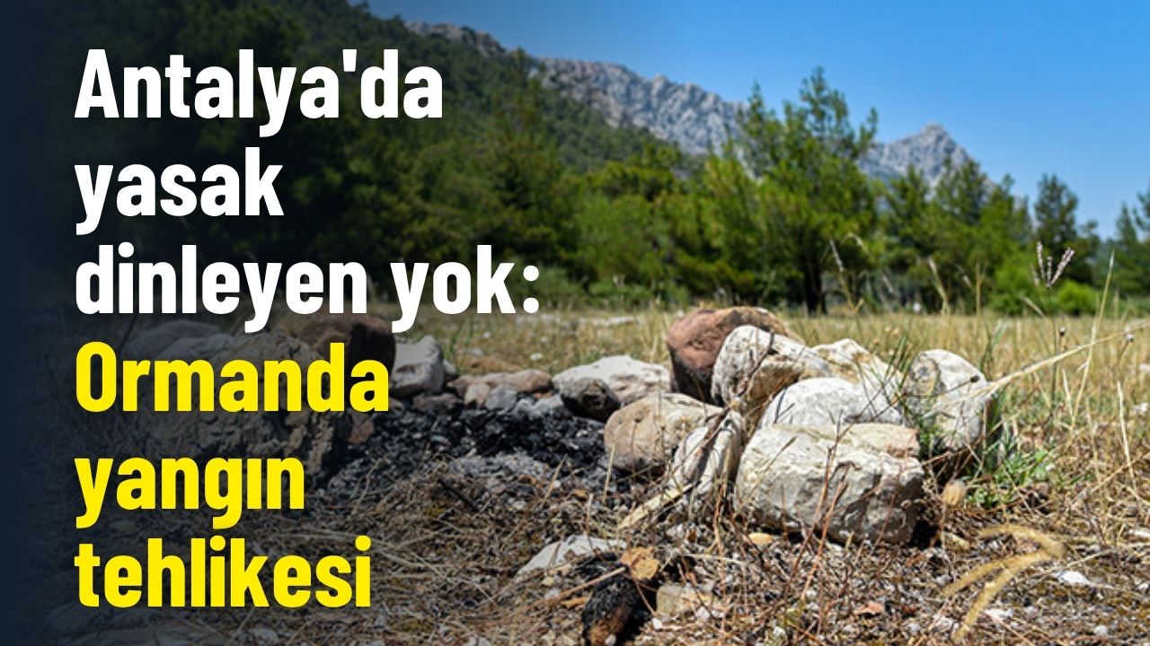 Antalya'da yasak dinleyen yok: Ormanda yangın tehlikesi
