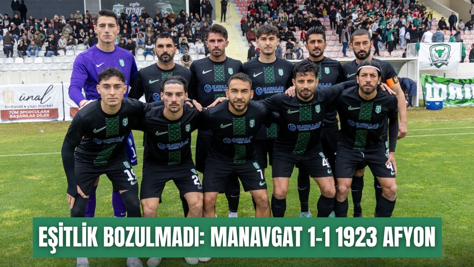 Antalya'da ilk yarıda eşitlik bozulmadı: Manavgat Belediyespor 1-1 1923 Afyon