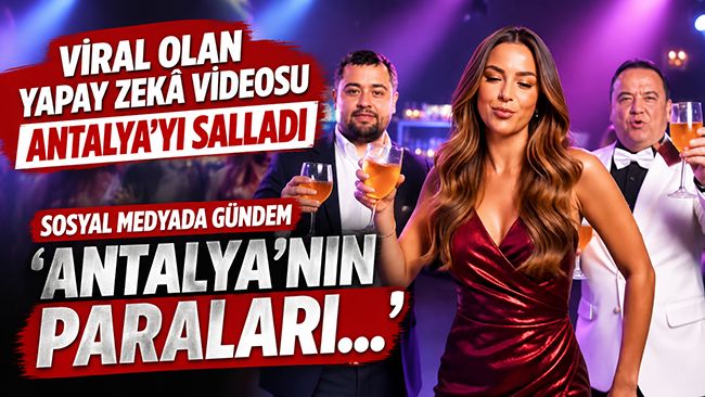 Viral olan yapay zekâ videosu Antalya’yı salladı: Sosyal medyada gündem ‘Antalya’nın paraları…’