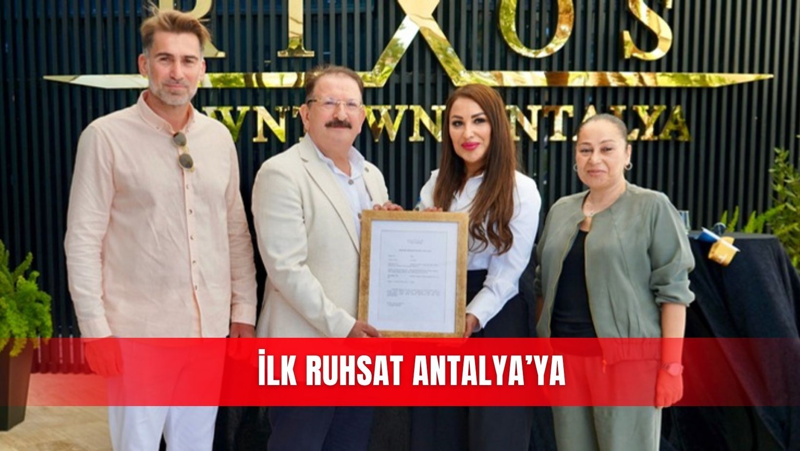 İlk ruhsat Antalya’ya