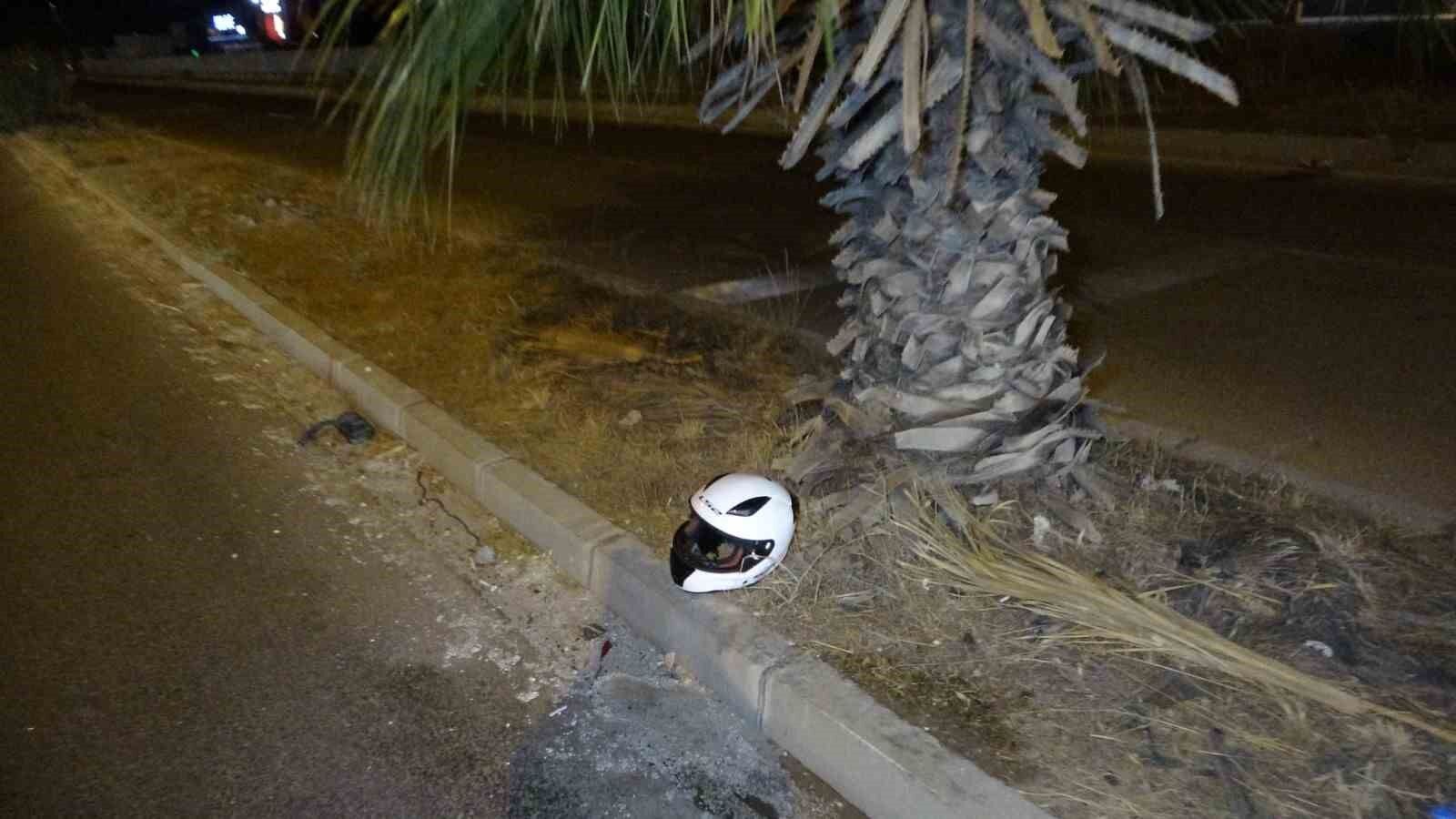 Manavgat'ta motosiklet yayaya çarptı