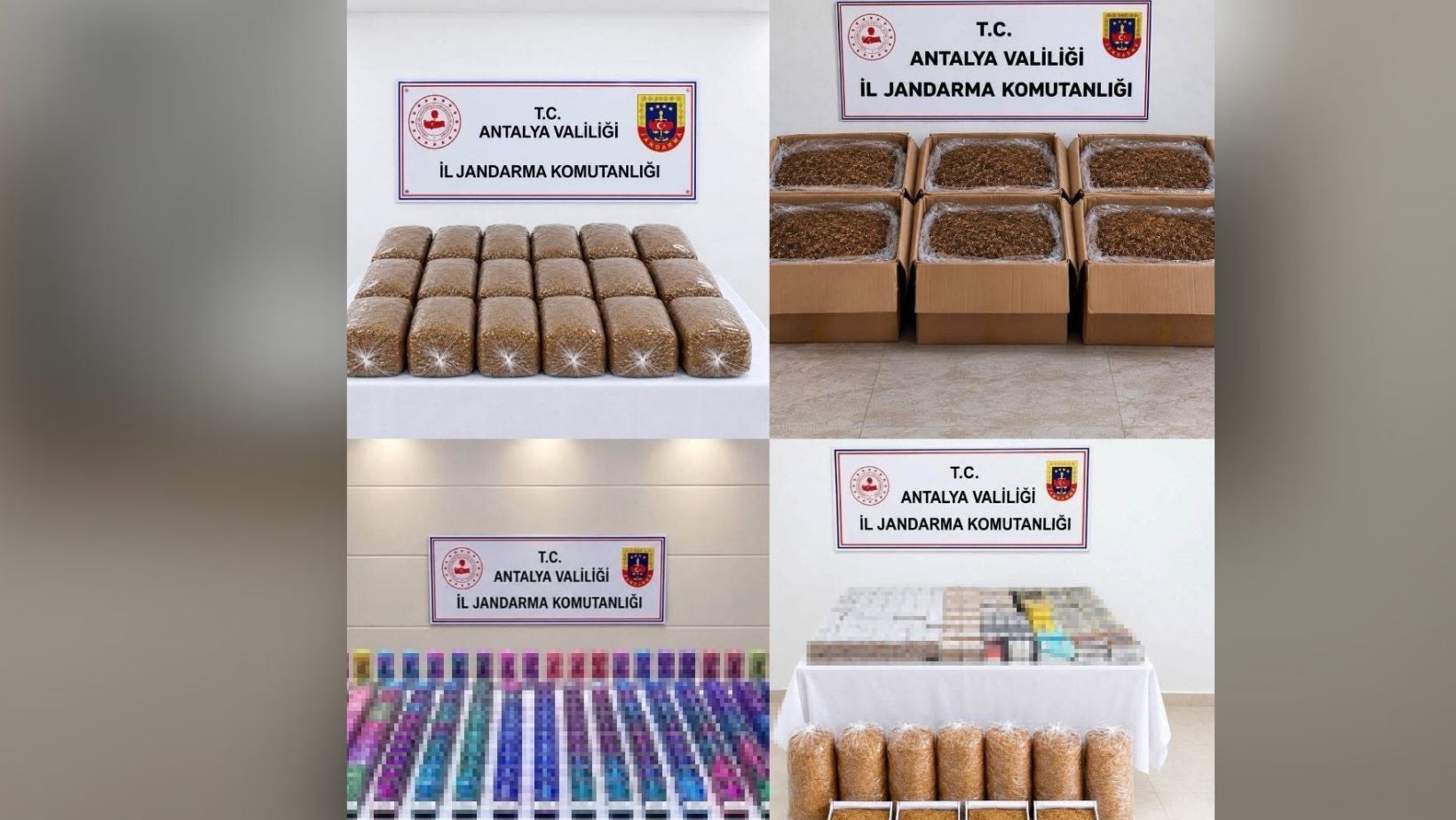Jandarmadan kaçak tütün operasyonu