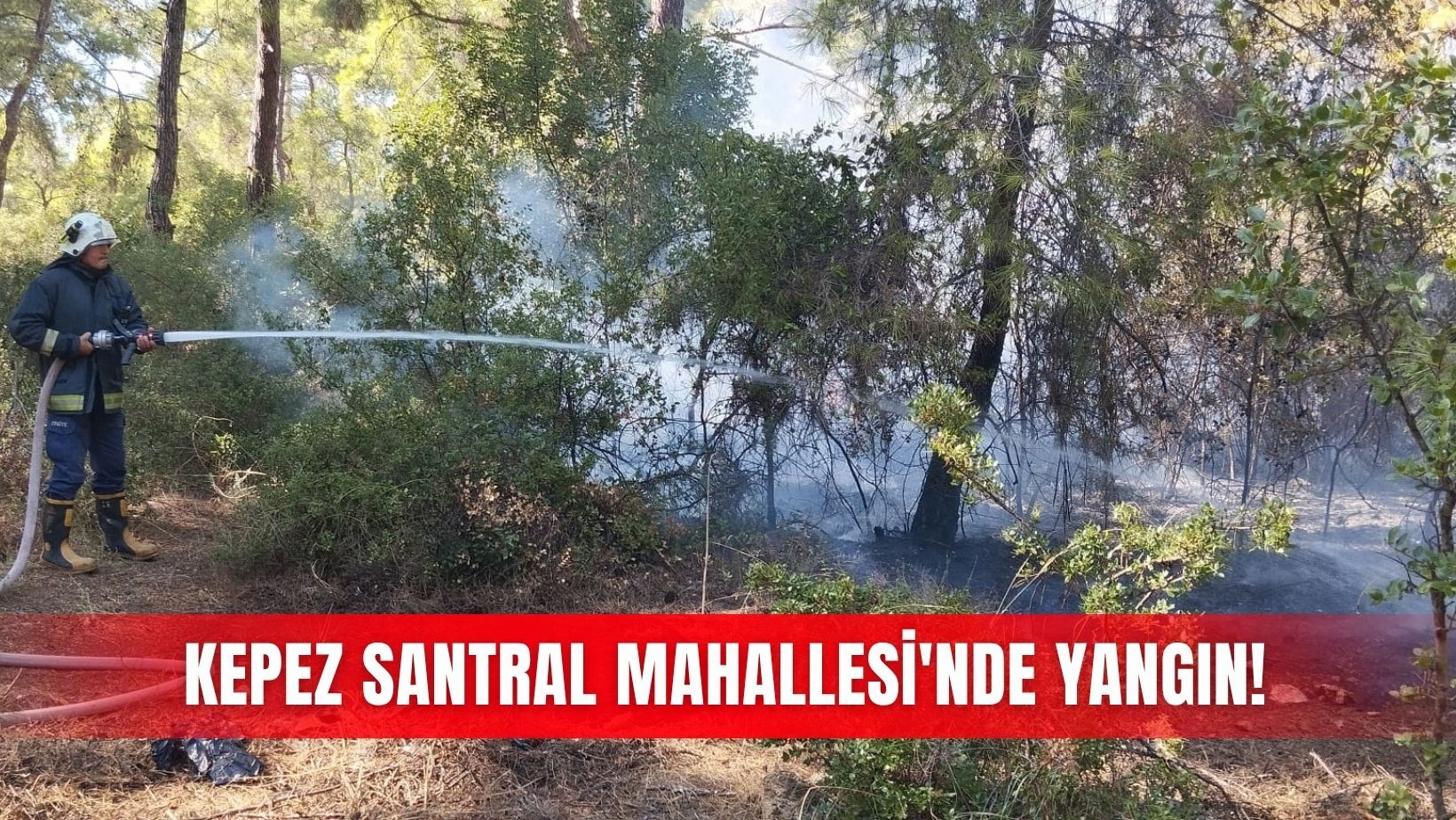 Kepez Santral Mahallesi'nde yangın!