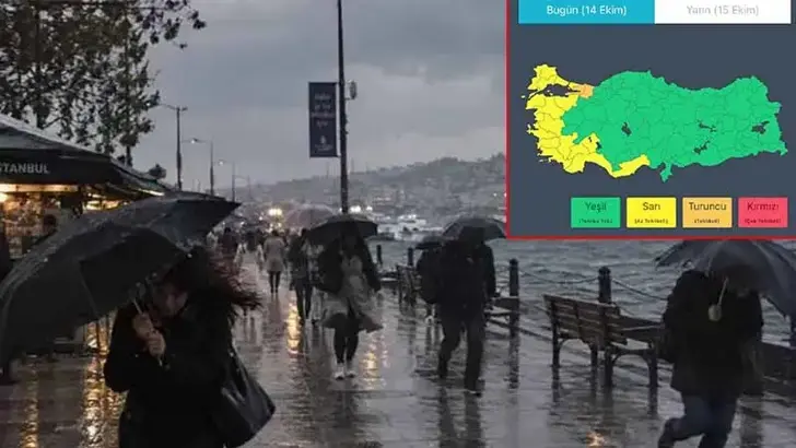 İçişleri Bakanlığı'ndan 'sağanak' ve 'fırtına' uyarısı