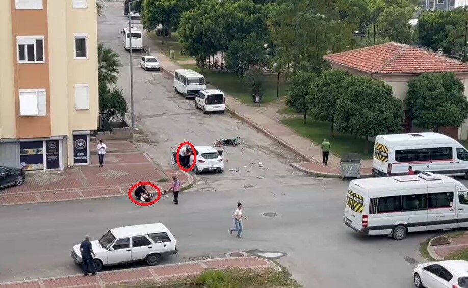 Motosikletle çarpışan otomobilin sürücüsü gözyaşlarına boğuldu