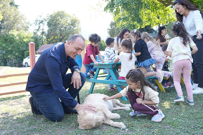 Miniklerden ‘can dostlar’a ziyaret