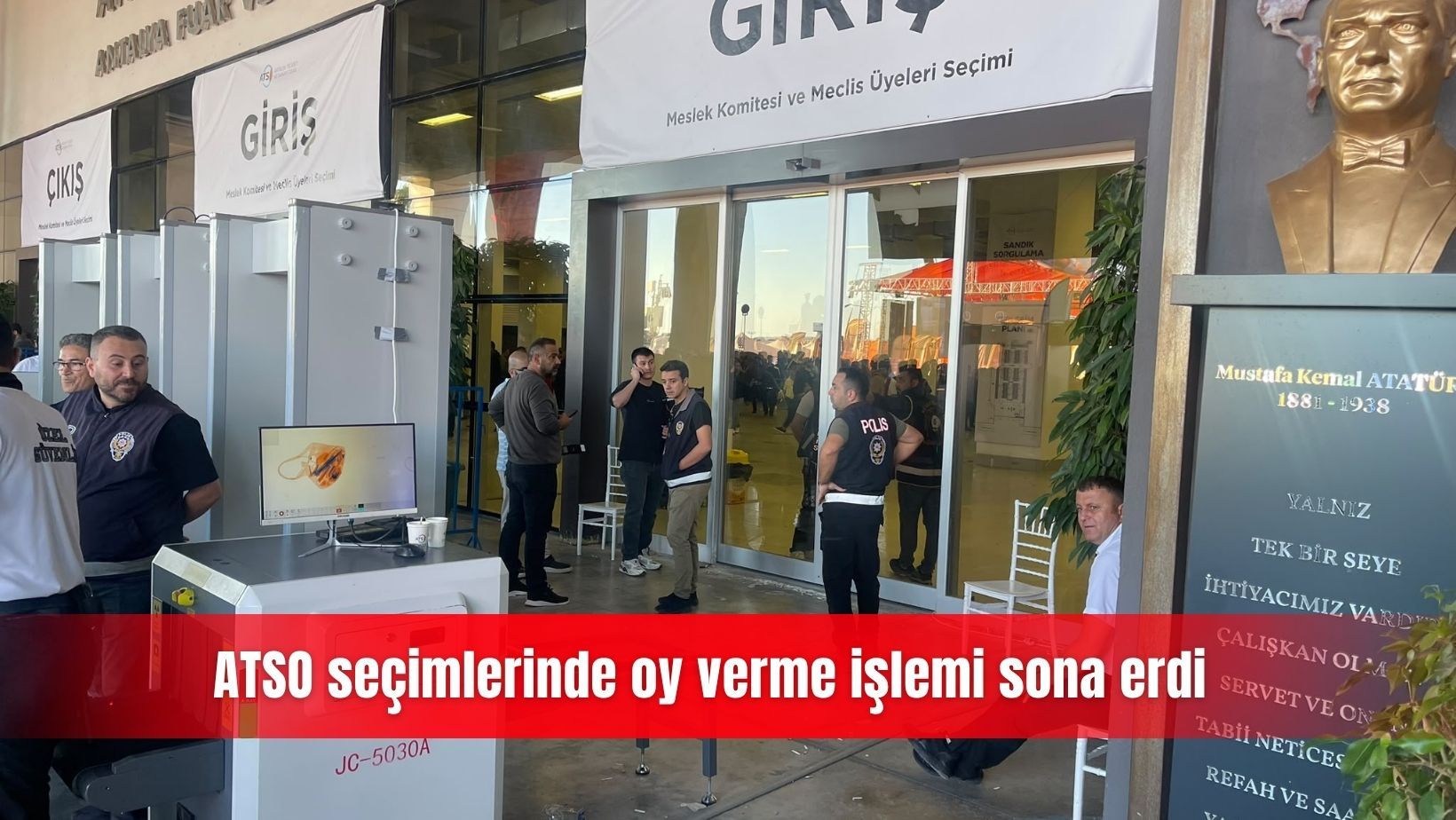 ATSO seçimlerinde oy verme işlemi sona erdi