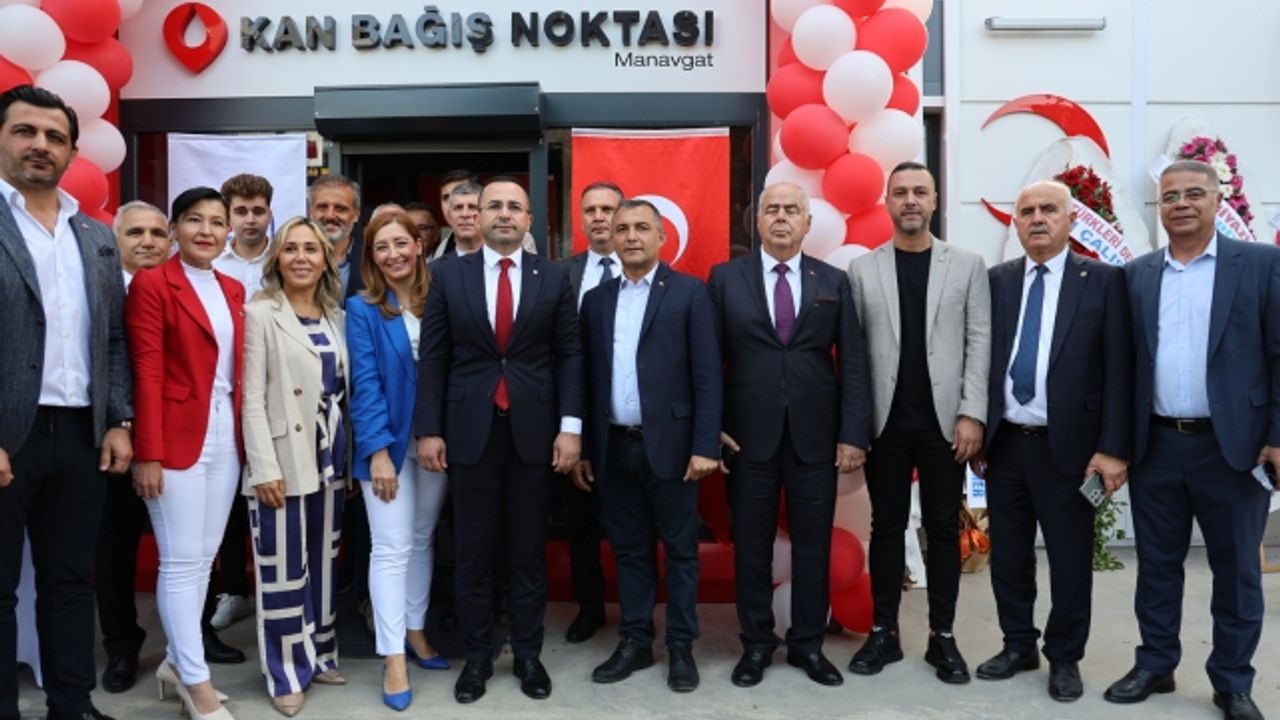 Manavgat'ta Kızılay Kan Alma Birimi açıldı