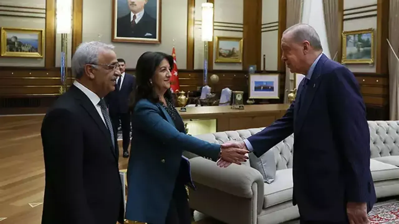 DEM Parti heyeti Cumhurbaşkanlığı Külliyesi'nde