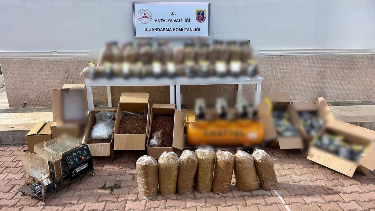 Jandarmadan kaçak sigara baskını