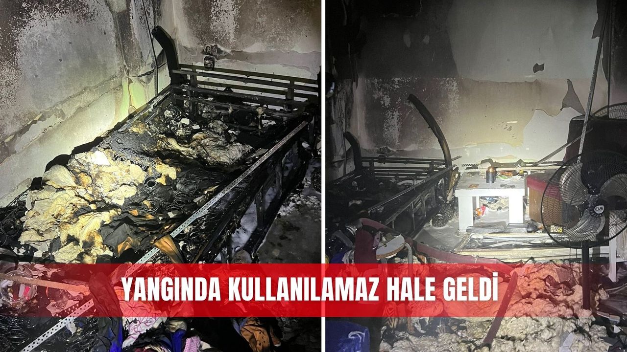Yangında kullanılamaz hale geldi