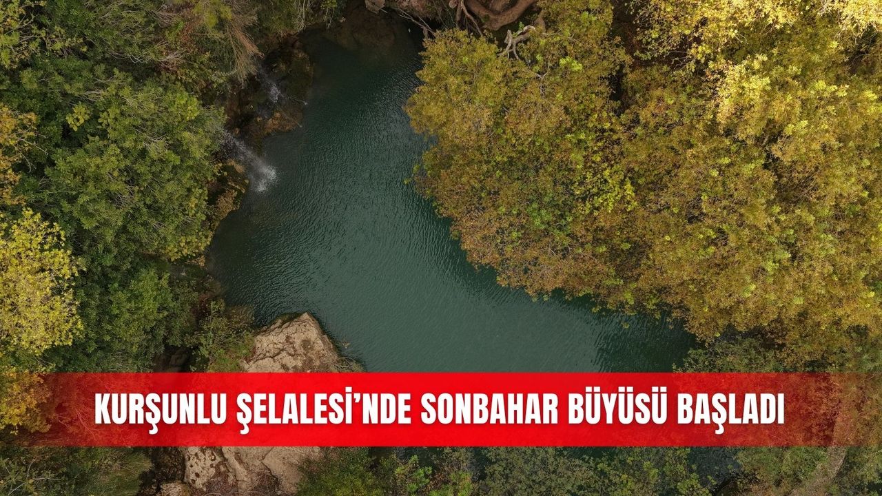 Kurşunlu Şelalesi’nde sonbahar büyüsü başladı