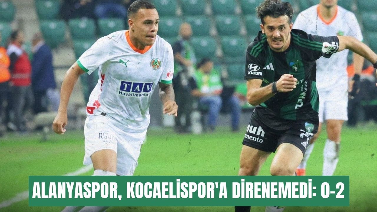 Alanyaspor, Kocaelispor'a direnemedi: 0-2