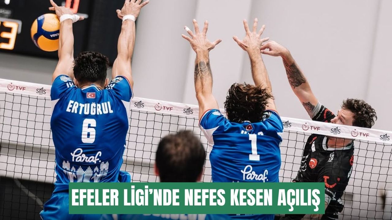 Efeler Ligi’nde nefes kesen açılış: Alanya 2–3 Halkbank