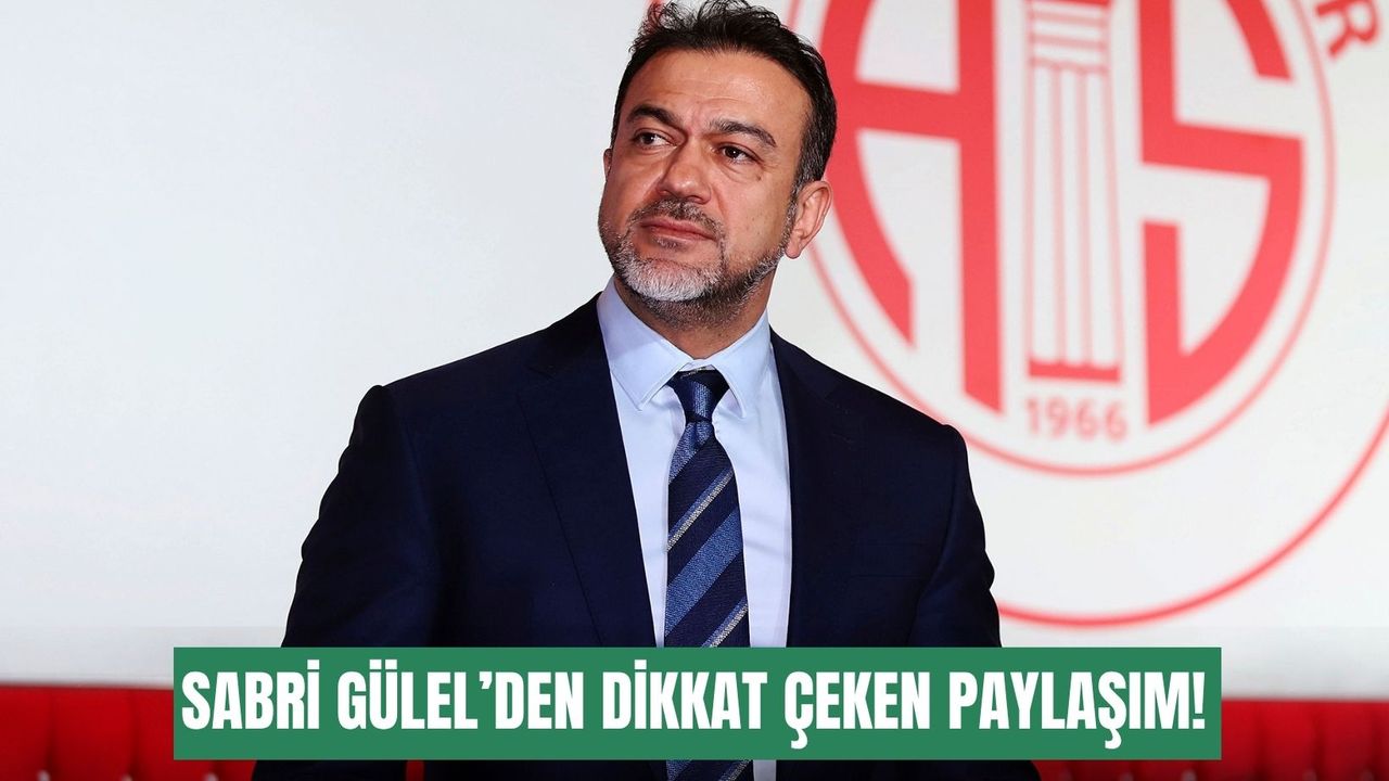 Sabri Gülel’den dikkat çeken paylaşım!