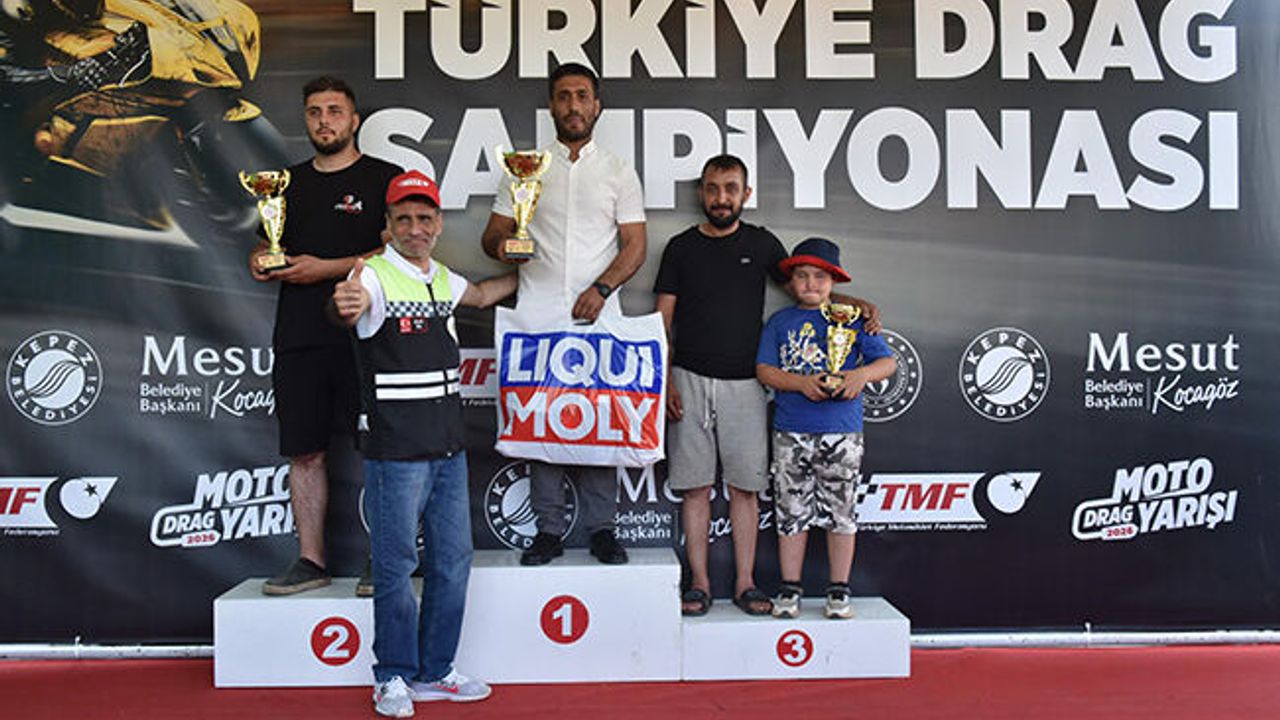 Kepez'de Motodrag şampiyonları belli oldu
