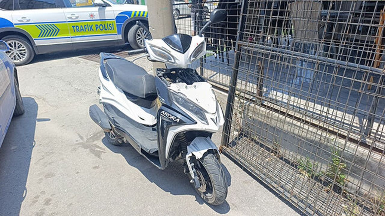 Manavgat'ta kazada motosiklet sürücüsü yaralandı