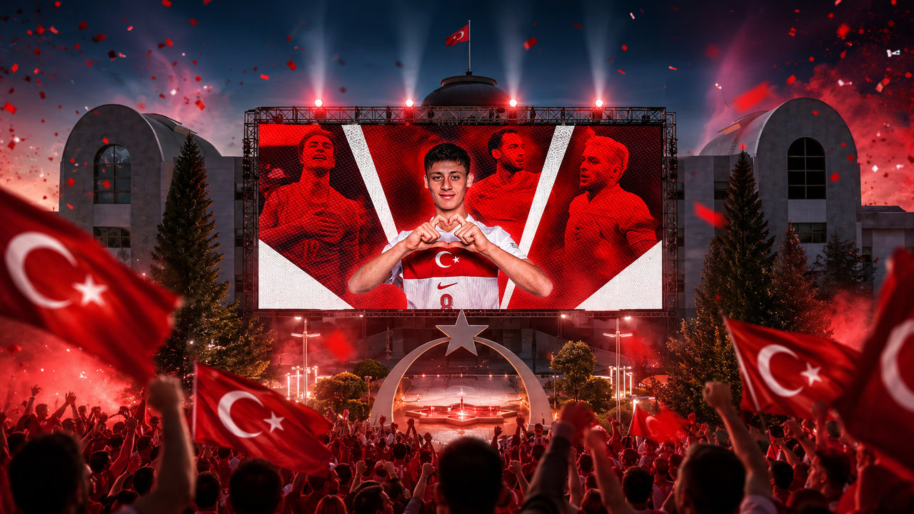 Aksu’da milli maç heyecanı dev ekranda yaşanacak