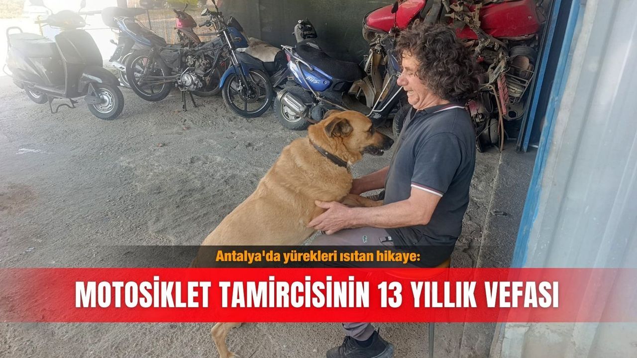 Antalya'da yürekleri ısıtan hikaye: Motosiklet tamircisinin 