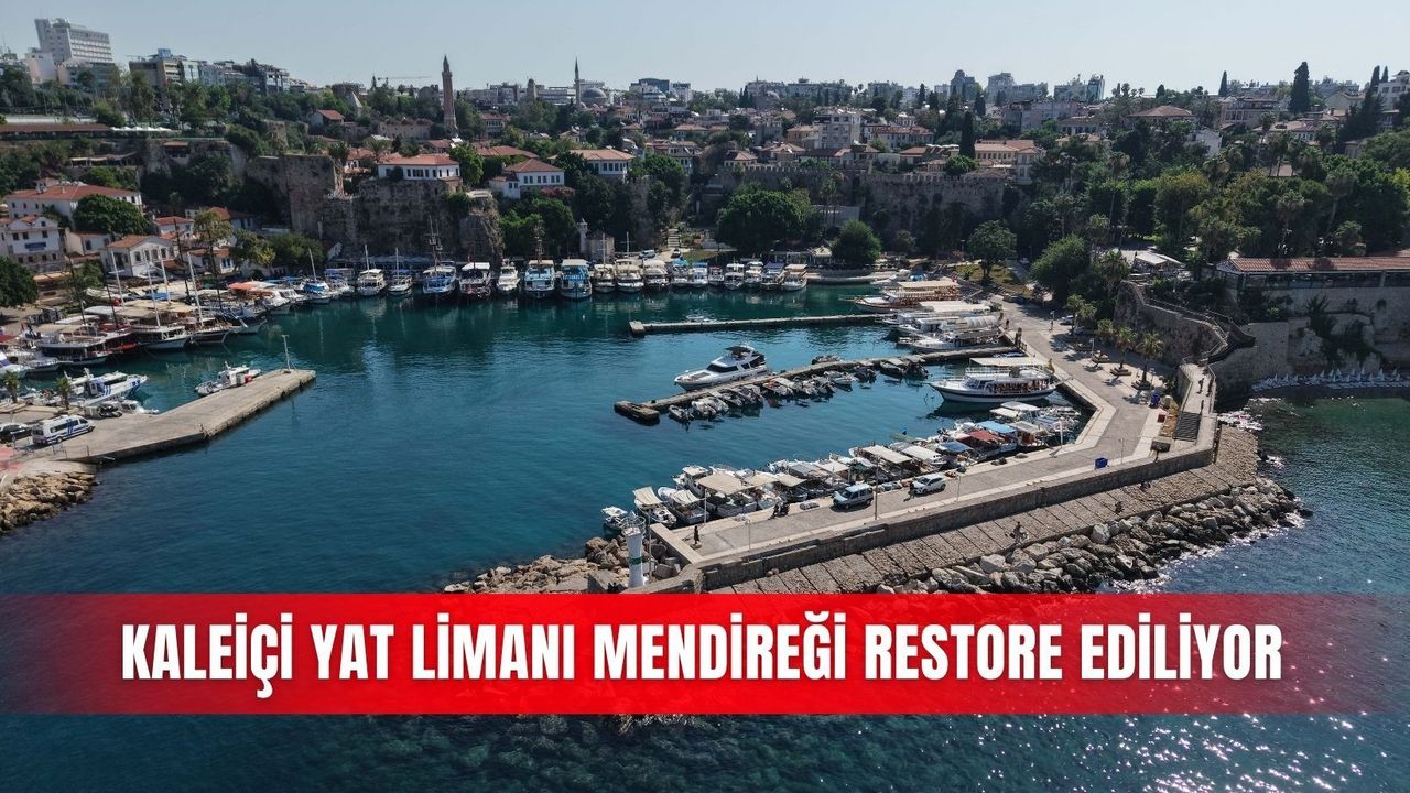 Kaleiçi Yat Limanı mendireği restore ediliyor