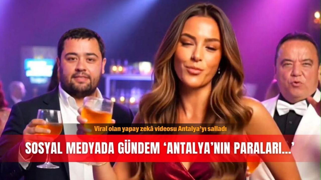 Viral olan yapay zekâ videosu Antalya’yı salladı: Sosyal medyada gündem ‘Antalya’nın paraları…’
