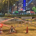 Burdur'da belediyenin yol çalışmasını polis durdurdu