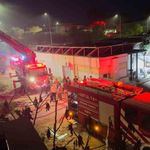 Personel lojmanında alevler yükseldi