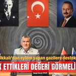 Okkalı'dan eylem yapan gazilere destek: ‘Hak ettikleri değeri görmeliler’