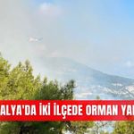 Antalya'da iki ilçede orman yangını