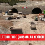 Çubukbeli Tüneli’nde çalışmalar yeniden başladı