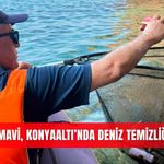 Proje Mavi, Konyaaltı’nda deniz temizliği yaptı