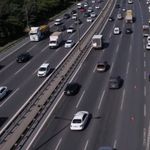 10 araç birbirine girdi: Trafik yoğunluğu havadan görüntülendi