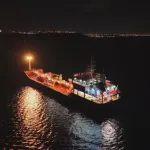 Silivri açıklarında kazaya karışan ALSU isimli gemi havadan görüntülendi