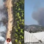 Antalya'da orman dışı alanda yangın