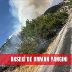 Akseki'de orman yangını