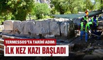 Termessos’ta tarihi adım: İlk kez kazı başladı