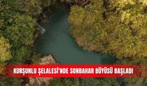 Kurşunlu Şelalesi’nde sonbahar büyüsü başladı