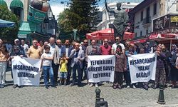 Hisarçandırlılar  eylem yaptı
