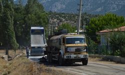 Bayatbademleri’nde sathi asfalt çalışması  