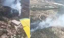 Foça'da orman yangını