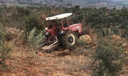 Traktör üzerinden geçti