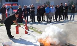 Büyükşehir'in yangın eğitimleri sürüyor