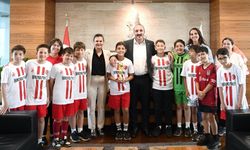 Şampiyonları ağırladı 