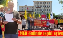 MEB önünde tepki eylemi