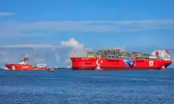 İlk yüzer doğal gaz üretim platformu 'Osman Gazi' Filyos'a ulaştı