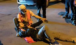 Motosiklet sürücüsü yaralandı