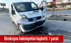 Direksiyon hakimiyetini kaybetti: 1 yaralı