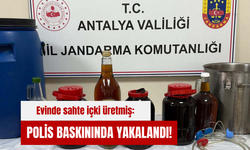 Evinde sahte içki üretmiş: Polis baskınında yakalandı!