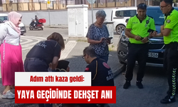 Adım attı kaza geldi: Yaya geçidinde dehşet anı