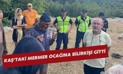 Kaş’taki mermer ocağına bilirkişi gitti